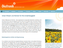 Tablet Screenshot of oekotronik.de